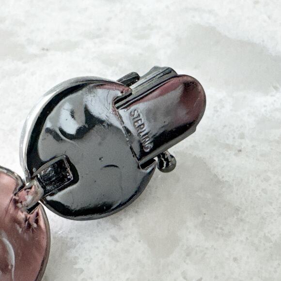 Eddie Borgo Cone Bracelet Sterling Silver Red Crystal Statement Jewelry - Picture 6 of 9